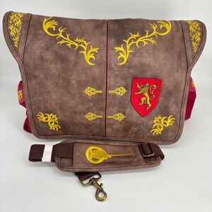 Game of Thrones King's Landing Messenger Bag House Lannister Brown Burgundy GOT